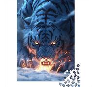Adults And Adolescents Jigsaw Puzzle Artistic Tiger Puzzles for Adults & Teenager Family Game 1000pcs (75x50cm)