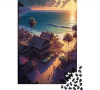 Adults And Adolescents Jigsaw Puzzle Beach Resort Puzzles for Adults & Teenager Family Game 1000pcs (75x50cm)