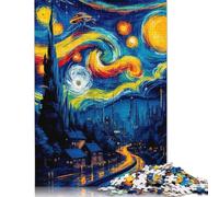 Adults And Adolescents Jigsaw Puzzle City Blue Paper Puzzle for Adults And Teenager Family Entertainment Toys 38x26cm/1000pcs