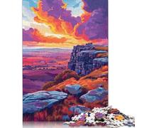 Adults And Adolescents Jigsaw Puzzle Cliffs at Sunset Puzzles for Adults & Teenager Family Game 1000pcs (75x50cm)