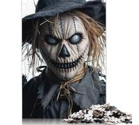 Adults And Adolescents Jigsaw Puzzle Creepy Scarecrow Halloween Puzzles Jigsaw Puzzles for Adults Gifts 500pcs (52x38cm)