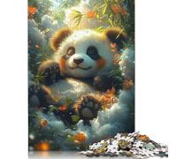 Adults And Adolescents Jigsaw Puzzle Cute Panda Puzzles for Adults & Teenager Family Game 500pcs (52x38cm)
