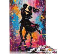Adults And Adolescents Jigsaw Puzzle Dancing in Paint Puzzle Jigsaws for Adults for Home Decoration 500pcs (52x38cm)