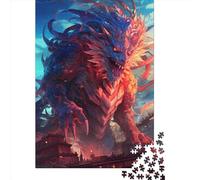 Adults And Adolescents Jigsaw Puzzle Dragon Monster Fury Puzzles for Adults & Teenager Family Game 1000pcs (38x26cm)