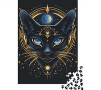Adults And Adolescents Jigsaw Puzzle Egyptian Cat Puzzles for Adults & Teenager Family Game 1000pcs (75x50cm)