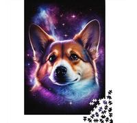 Adults And Adolescents Jigsaw Puzzle Galaxy Art Corgi Puzzles for Adults & Teenager Family Game 1000pcs (38x26cm)
