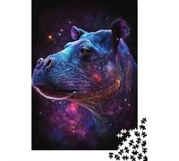 Adults And Adolescents Jigsaw Puzzle Galaxy Space Hippo Puzzles for Adults & Teenager Family Game 1000pcs (38x26cm)