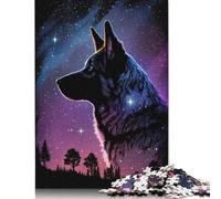 Adults And Adolescents Jigsaw Puzzle German Shepherd Style 4 Wooden Puzzle for Adults And Teenager For Family Fun & Game Night 500pcs (52x38cm)