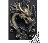 Adults And Adolescents Jigsaw Puzzle Golden Dragon Dominion Puzzles for Adults & Teenager Family Game 1000pcs (75x50cm)