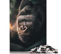 Adults And Adolescents Jigsaw Puzzle Gorilla Flame Puzzles for Adults & Teenager Family Game 1000pcs (75x50cm)