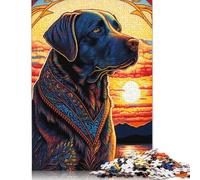 Adults And Adolescents Jigsaw Puzzle Labrador Retriever Style 2 Wooden Puzzle for Adults And Teenager For Family Fun & Game Night 1000pcs (75x50cm)