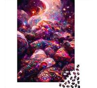 Adults And Adolescents Jigsaw Puzzle Psychedelic Galactic Flow Puzzles for Adults & Teenager Family Game 1000pcs (38x26cm)