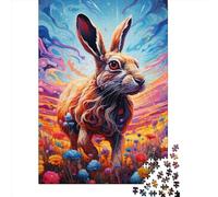 Adults And Adolescents Jigsaw Puzzle Running Rabbit Puzzles for Adults & Teenager Family Game 1000pcs (75x50cm)