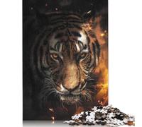 Adults And Adolescents Jigsaw Puzzle Sparkling Tiger Puzzles Jigsaw Puzzles for Adults Gifts 500pcs (52x38cm)