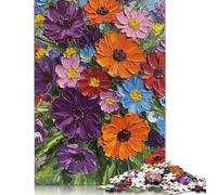Adults And Adolescents Jigsaw Puzzle Vibrant Floral Bouquet Wooden Puzzle for Adults And Teenager For Family Fun & Game Night 1000pcs (75x50cm)