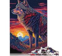 Adults And Adolescents Jigsaw Puzzle Wolf Art Series Style 1 Puzzles Paper Puzzles Educational Game for Adult Teenagers 38x26cm/1000pcs