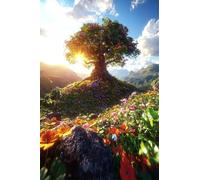 Adults and Beginners 5D Diamond Painting DIY Full Drill Kits Beautiful Dreamy Scenery Pictures Embroidery Cross Stitch Diamond Art Perfect for Gift and Home Wall Decor Round Drill 20x30cm C0163