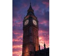 Adults and Beginners 5D Diamond Painting DIY Full Drill Kits Beautiful London Scenery Pictures Embroidery Cross Stitch Diamond Art Perfect for Gift and Home Wall Decor Round Drill 100x150cm C0174