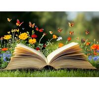 Adults and Beginners 5D Diamond Painting DIY Full Drill Kits Butterfly Magic Book Pictures Embroidery Cross Stitch Diamond Art Perfect for Gift and Home Wall Decor Round Drill 90x135cm C0927
