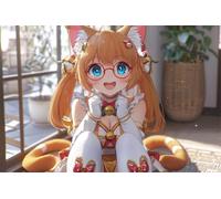Adults and Beginners 5D Diamond Painting DIY Full Drill Kits Cute Anime Cat Girl Pictures Embroidery Cross Stitch Diamond Art Perfect for Gift and Home Wall Decor Square Drill90x135cm C2005