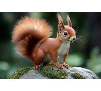 Adults and Beginners 5D Diamond Painting DIY Full Drill Kits Cute Happy Squirrel Pictures Embroidery Cross Stitch Diamond Art Perfect for Gift and Home Wall Decor Square Drill100x150cm C2018