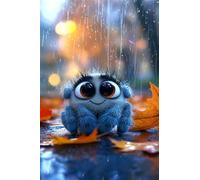 Adults and Beginners 5D Diamond Painting DIY Full Drill Kits Forest Cute Spider Pictures Embroidery Cross Stitch Diamond Art Perfect for Gift and Home Wall Decor Square Drill 80x120cm B1696