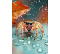 Adults and Beginners 5D Diamond Painting DIY Full Drill Kits Forest Cute Spider Pictures Embroidery Cross Stitch Diamond Art Perfect for Gift and Home Wall Decor Square Drill 100x150cm B1694