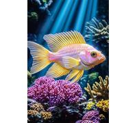 Adults and Beginners 5D Diamond Painting DIY Full Drill Kits Graceful Swimming Goldfish Pictures Embroidery Cross Stitch Diamond Art Perfect for Gift and Home Wall Decor Round Drill 60x90cm C1085
