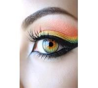 Adults and Beginners 5D Diamond Painting DIY Full Drill Kits Rainbow Makeup Eyes Pictures Embroidery Cross Stitch Diamond Art Perfect for Gift and Home Wall Decor Round Drill 60x90cm C1059