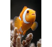 Adults and Beginners 5D Diamond Painting DIY Full Drill Kits Seabed Coral Reef Fish Pictures Embroidery Cross Stitch Diamond Art Perfect for Gift and Home Wall Decor Square Drill 20x30cm B1919