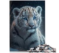 Adults and Children Jigsaw Puzzle Baby tiger Jigsaw Puzzles for Adults 1000 Piece for adults & kids Cardboard puzzles Difficult and Challenge Size: 26x38cm