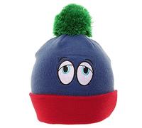 Adults and Childrens Knitted Bobble Hat, Colour: EYES - Blue ZZZ's, Size: 7-10 Years