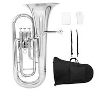Adults Bb Euphonium Bb B Flat Euphonium 3 Key Brass Baritone Horn With Case Strap Cloth Beginner Professional Performance(Type3)