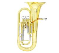 Adults Bb Euphonium Bb B Flat Euphonium 3 Key Brass Baritone Horn With Case Strap Cloth Beginner Professional Performance(Type1)