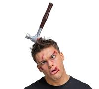 Adults Bloody Hammer in the Head Horror Prop Zombie Headband