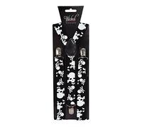 Adults Braces Fancy Dress Up Party Halloween Role Play Costume Accessory - Skull
