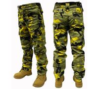 Adults Camo Combat Trousers Color - Crazy Yellow Camo,Size -W38/L32