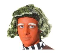 Adults Chocolate Factory Worker Wig - Pack of 6 - Green Curly Wig Accessory - Adults World Book Day Book W ancy Dress Costume Accessory
