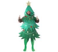 Adults Christmas Tree Costume I Love Fancy Dress Green One Size