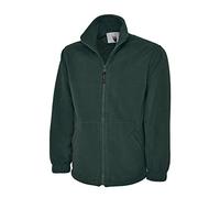 Adults Classic Full Zip Fleece Jacket Bottle Green 4XL