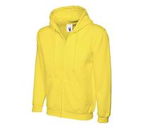 Uneek UC504 Adults Classic Full Zip Hoodie 300GSM Yellow 3XL Colour: Y 3XL