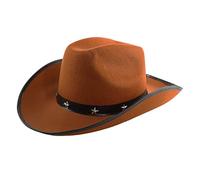 Adults Cowboy & Cowgirl Hats - Various Colours & Styles with Marabou Trim, Diamantés, Tiaras or Star Studs - Fancy Dress Accessories for Hen Parties, Festivals & Themed Events
