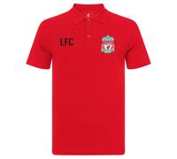 Adults Crest Polo Shirt Liverpool FC Red M