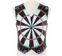 Adults Dartboard Waistcoat - X-Large - Stylish Vest with Bold Dartboard Print on Front and Back - Mens Sports Pub Game Darts Event Stag Night Fancy Dress Costume