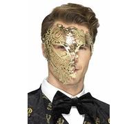 Deluxe Metal Filigree Phantom Mask