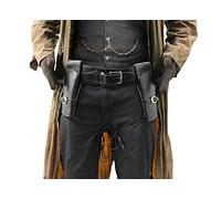 ADULTS DELUXE TWIN GUN HOLSTERS FAUX LEATHER COSTUME ACCESSORY PERFECT Age 14+ FOR WESTERN COWBOY WILD WEST ARMY POLICE SECRET AGENT FILM BOOK CHARACTER FANCY DRESS PARTY (SIZE XLARGE -128CM - UP TO 50" WAIST)