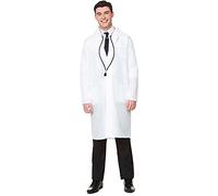 Adults Doctors Coat White Lab Coat Fancy Dress Party Costume (Medium)