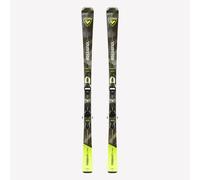 Adults’ Downhill Skiing Skis With Bindings - Rossignol Forza 40° Black And Yellow