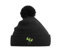 Adults Dragon Bobble Hat (Black)