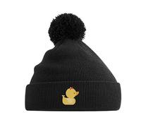 Adults Duck Bobble Hat (Black)